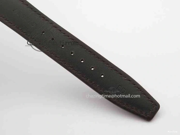 MIROTIME 0319 Unique Portuguese IW3714 Diam ZF V2 1:1 Best Edition Gray Dial On Brown Leather Strap A79350 (Slim Movement) 7250